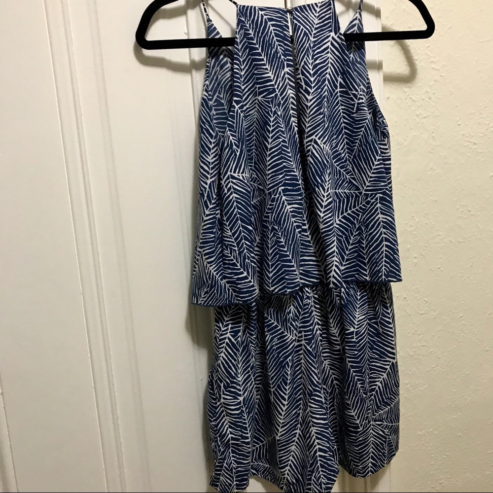 Vici palm print flowy romper